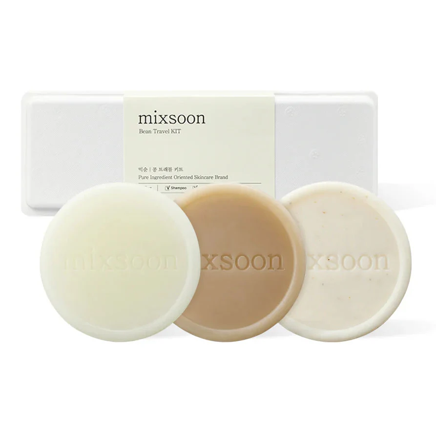 Bean Travel Kit (Shampoo Bar 25g + Conditioner Bar 25g + Body & Face Bar 25g)