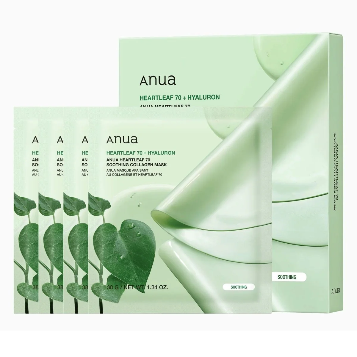 Heartleaf 70 Soothing Collagen Mask 38g