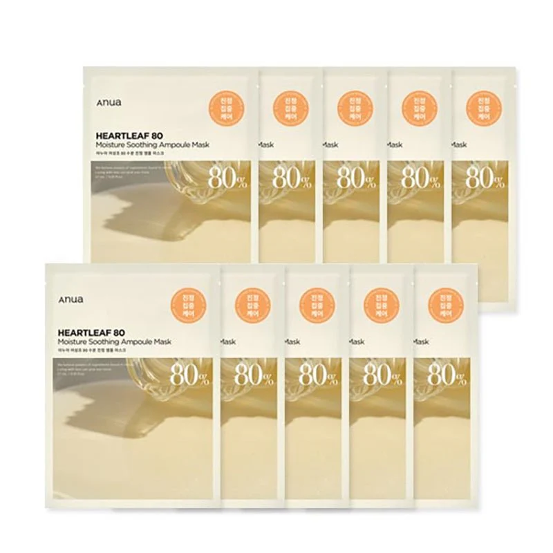 Heartleaf 80 Moisture Soothing Ampoule Mask 27ml - Image 2