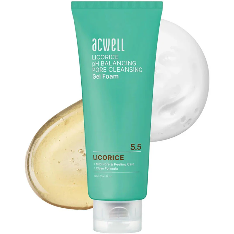 Licorice pH Balancing Pore Cleansing Gel Foam 160ml