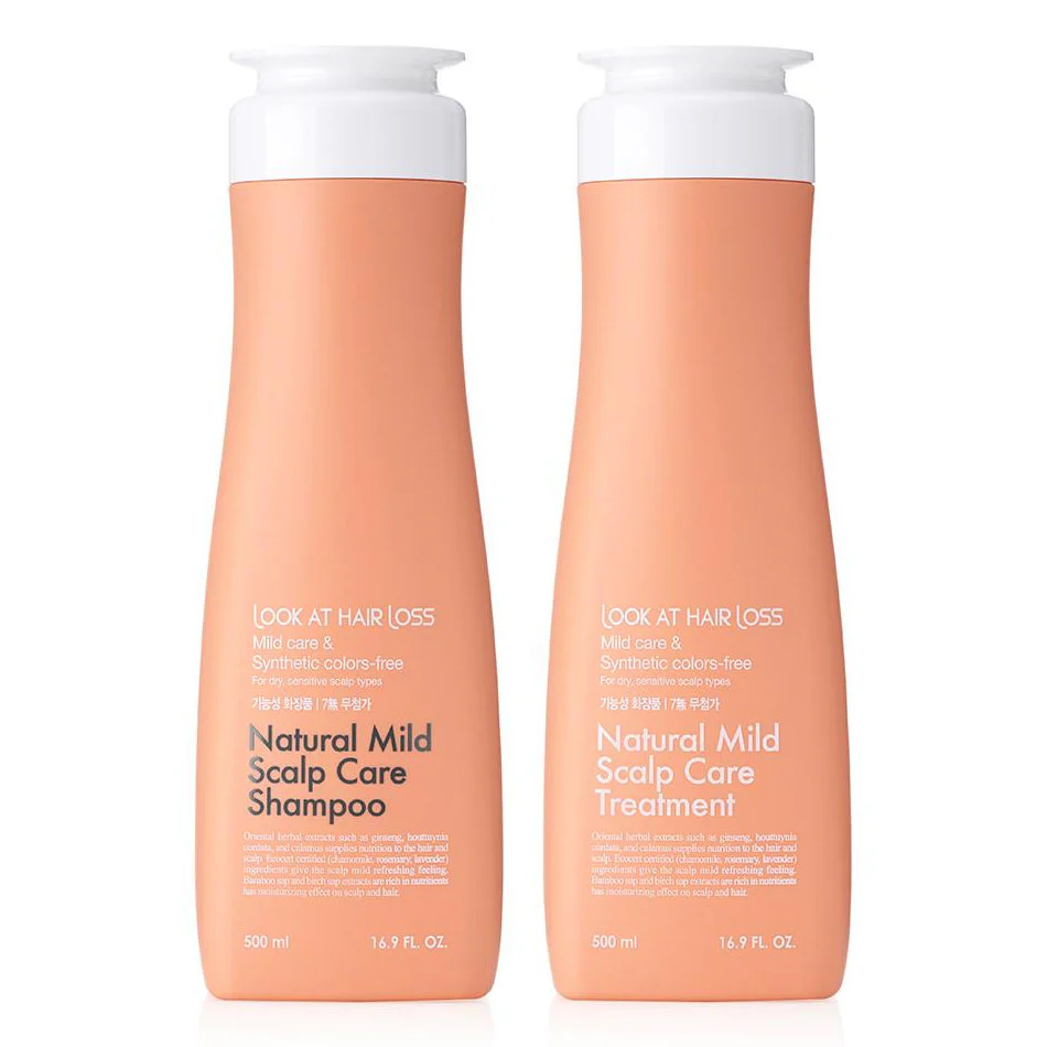 Look At Hair Loss Natural Mild Scalp Care Shampoo OR Treatment 500ml - Image 3