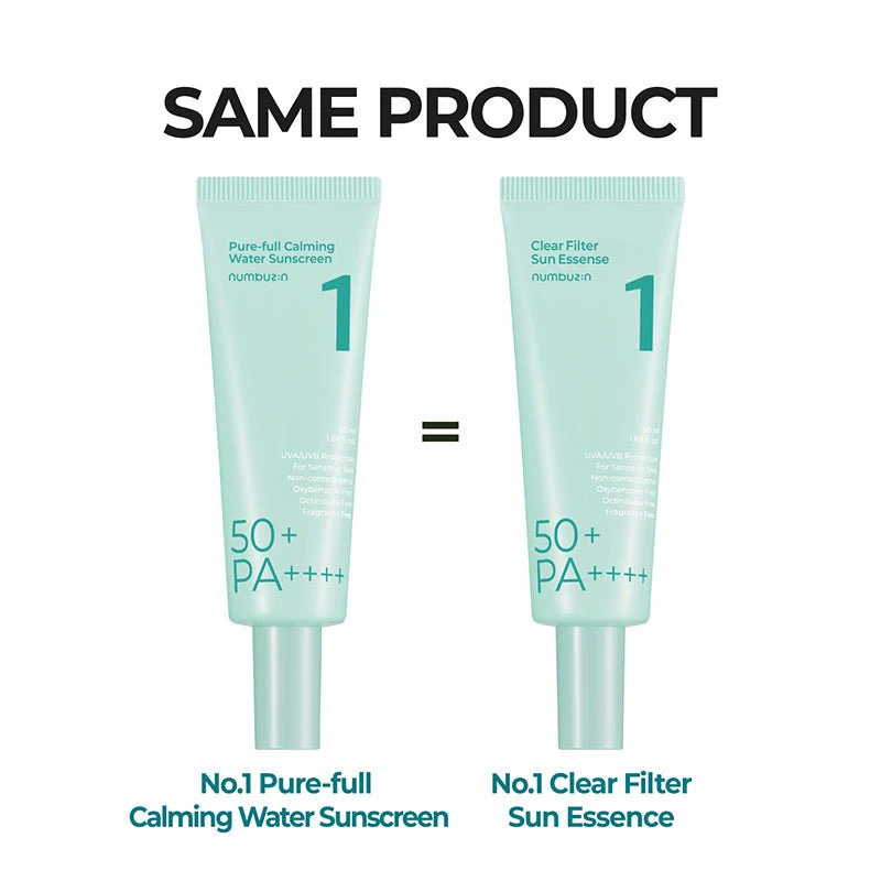 No.1 Clear Filter Sun Essence (Pure-full Calming Water Sunscreen) 50ml - Image 2