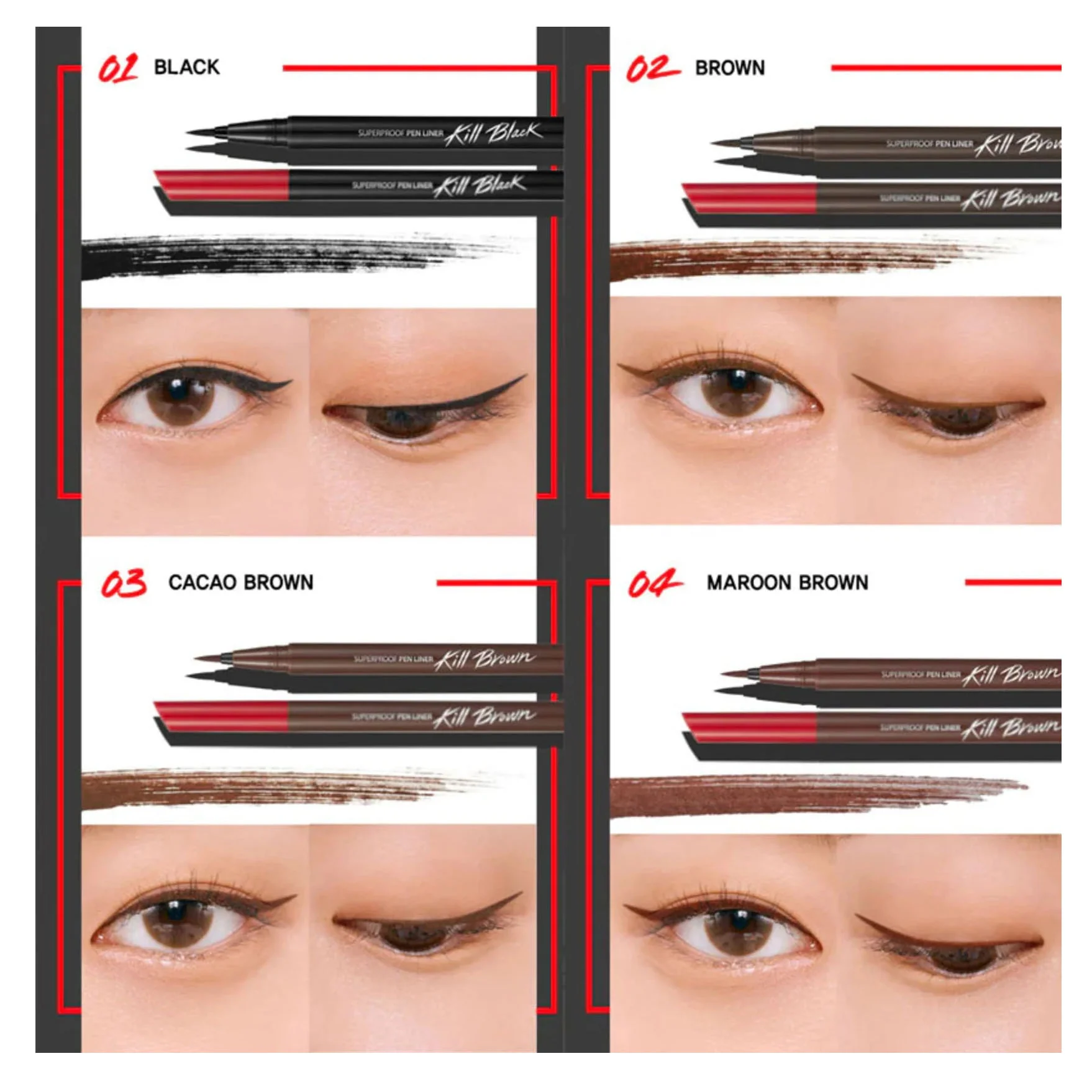Superproof Pen Liner Kill Black/Brown 0.55ml - Image 3